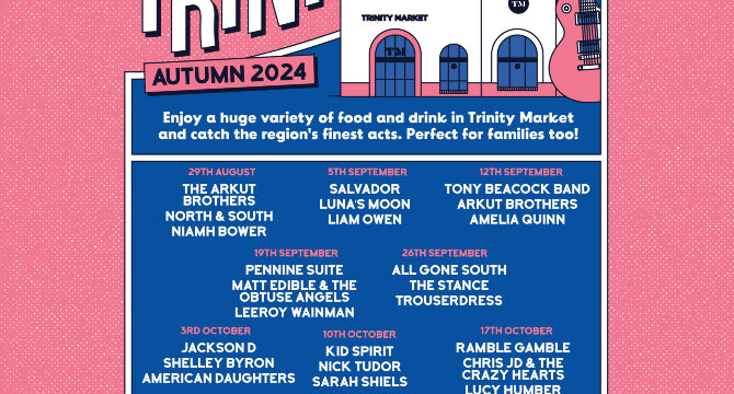 This is the listing for the Autumn season of Trinity Live